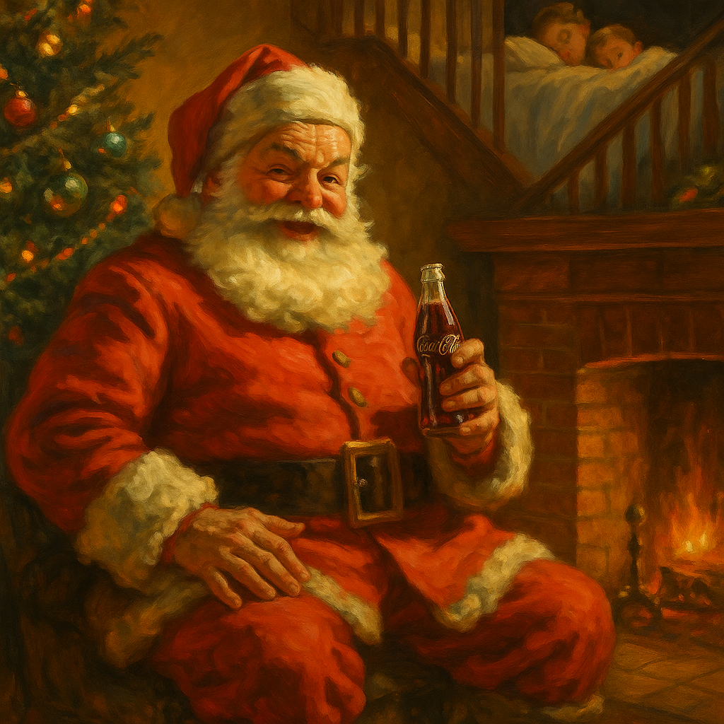 Coca-Cola Santa Claus Haddon Sundblom 1930s advertisement