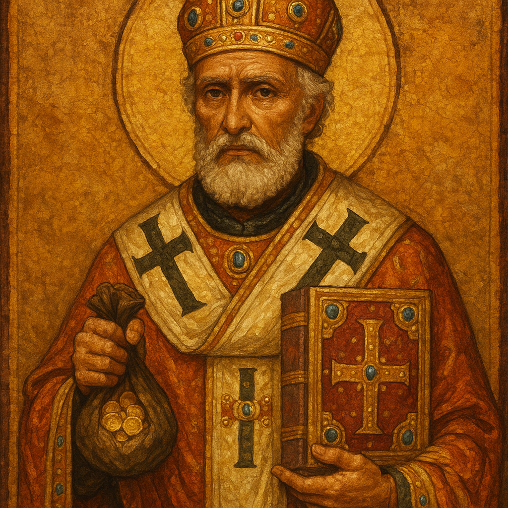 Saint Nicholas bishop of Myra origin of Santa Claus history