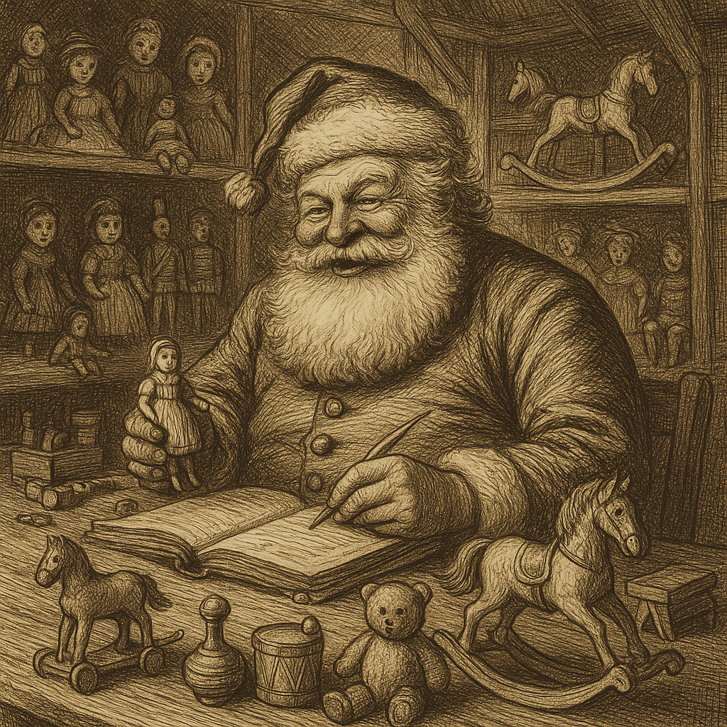 Thomas Nast Santa Claus illustration 1881 Harpers Weekly