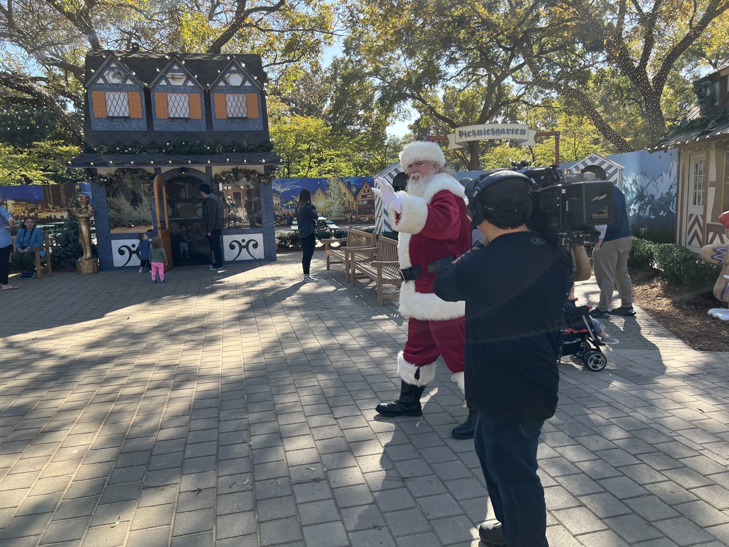 Professional Santa Claus at a Baltimore MD public holiday appearance